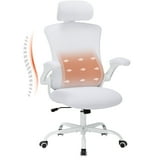 MALOL Ergonomic Office Chair,High Back Executive Desk Chair with Adjustable Headrest and Lumbar Support for Big and Tall WMHN-9050-White