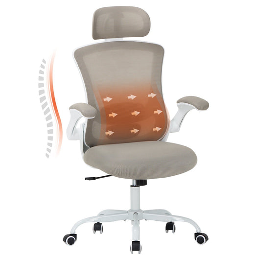 MALOL Ergonomic Office Chair,High Back Executive Desk Chair with Adjustable Headrest and Lumbar Support for Big and Tall WMHN-9050-Khaki