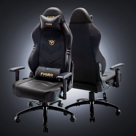 MALOL High-Back Gaming Chair PC Office Chair Computer Racing with Footrest Ergonomic Lumbar Support for Adult 1325-Black