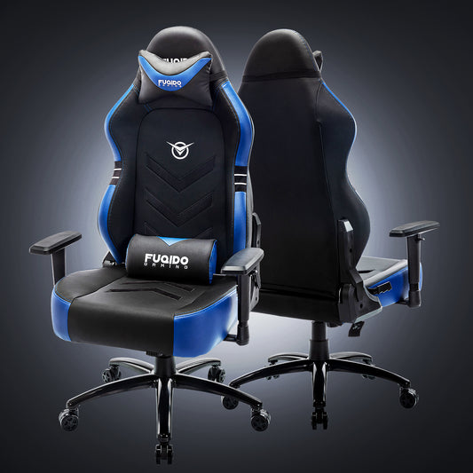 MALOL High-Back Gaming Chair PC Office Chair Computer Racing with Footrest Ergonomic Lumbar Support for Adult 1325-Blue