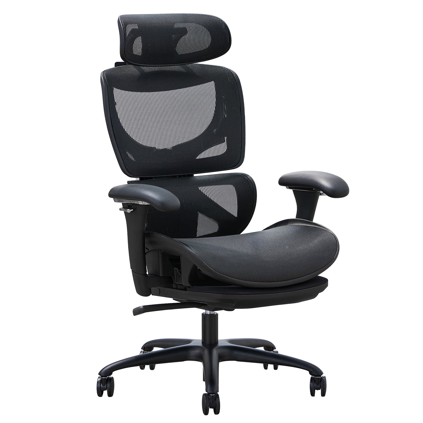 MALOL Ergonomic Mesh Office Chair, Lumbar Support Computer Chair with Wheels and 4D Adjustable Armrest, Swivel Task Chair5188-Black